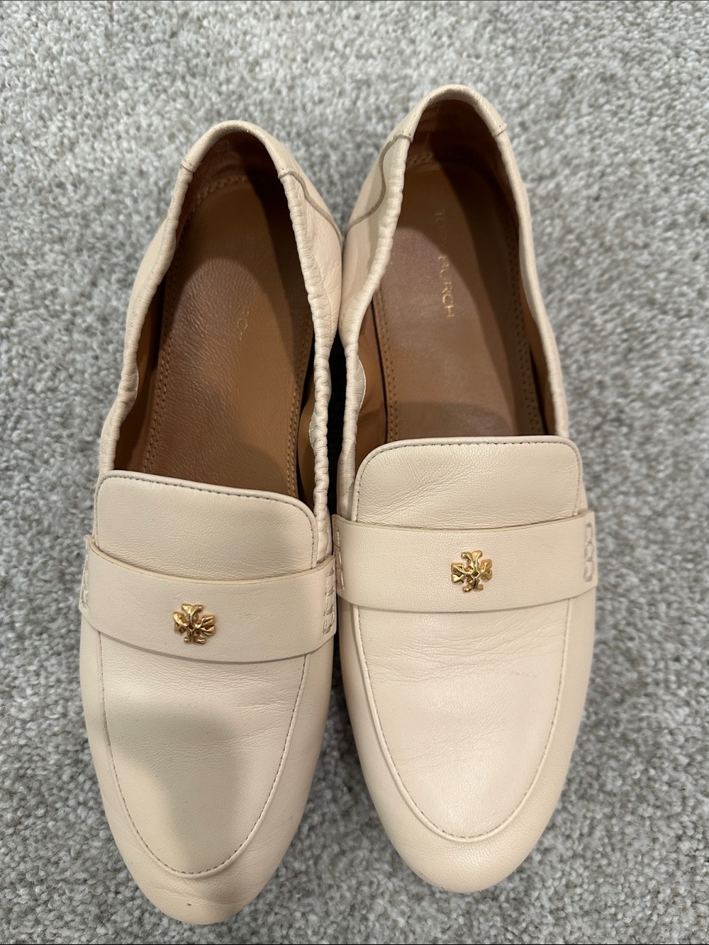 Tory Burch Ivory Ballet Loafers